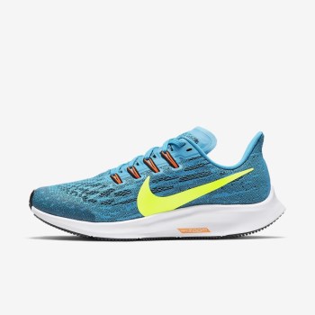 Nike Air Zoom Pegasus 36 - Nagyobb Gyerek Futócipő - Kék/Fekete/Piros/Citrom